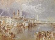 Joseph Mallord William Turner Rouen,looking up the Seine (mk31) oil